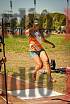 Fotos del salto en largo de mujeres