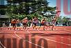 Fotos de los 100 m llanos de varones - decatlón 1