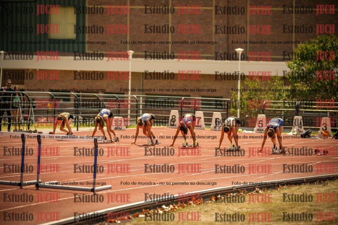 Fotos de los 100 m con vallas de mujeres