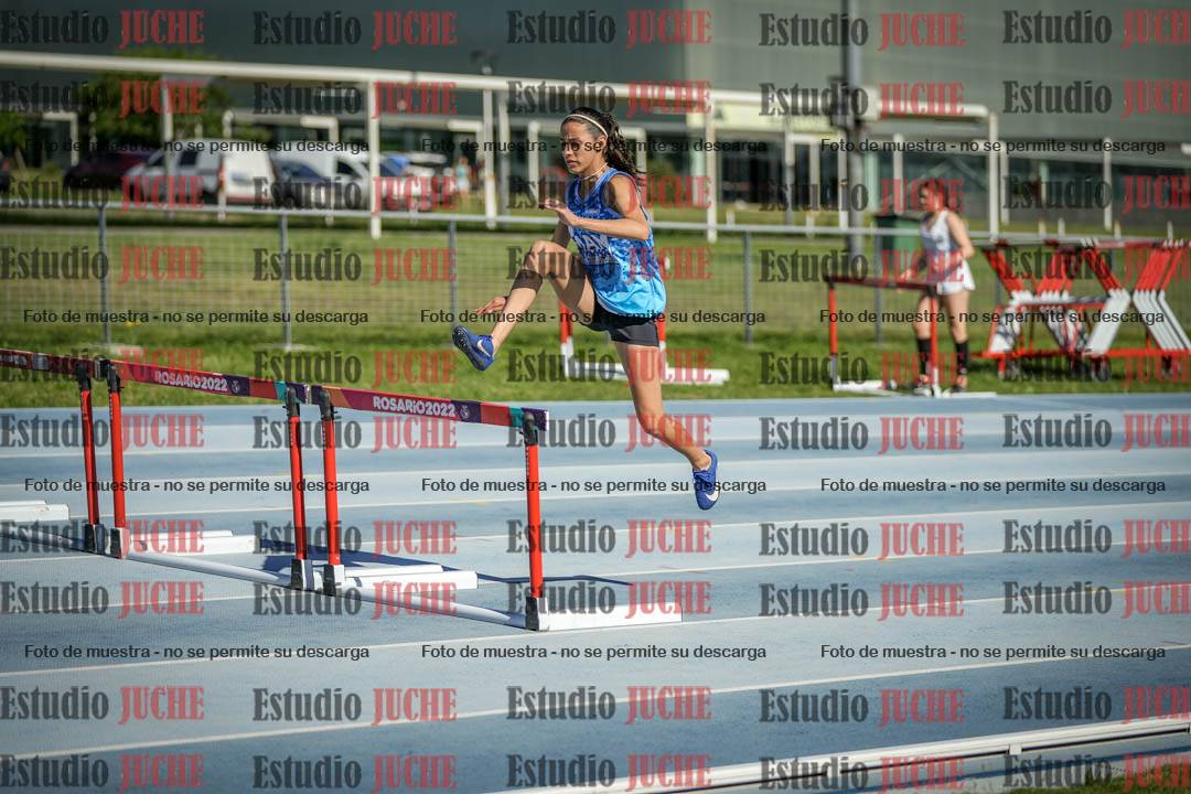 Fotos de los 80 m con vallas de mujeres