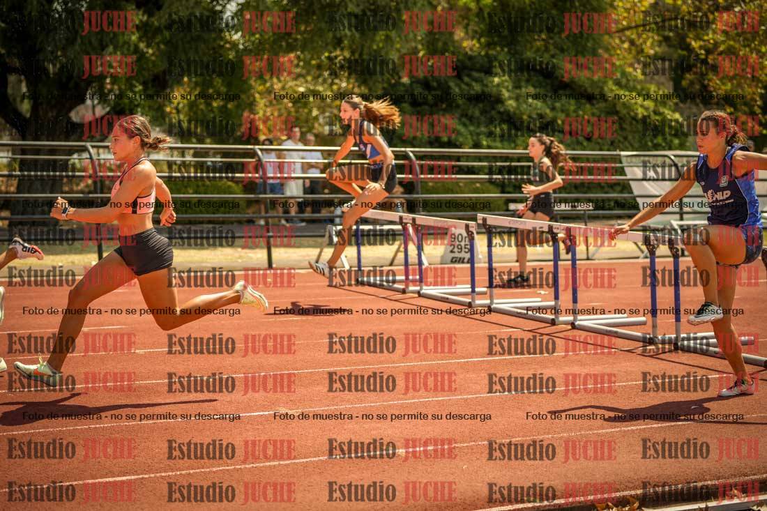 Fotos de los 100 m con vallas de mujeres