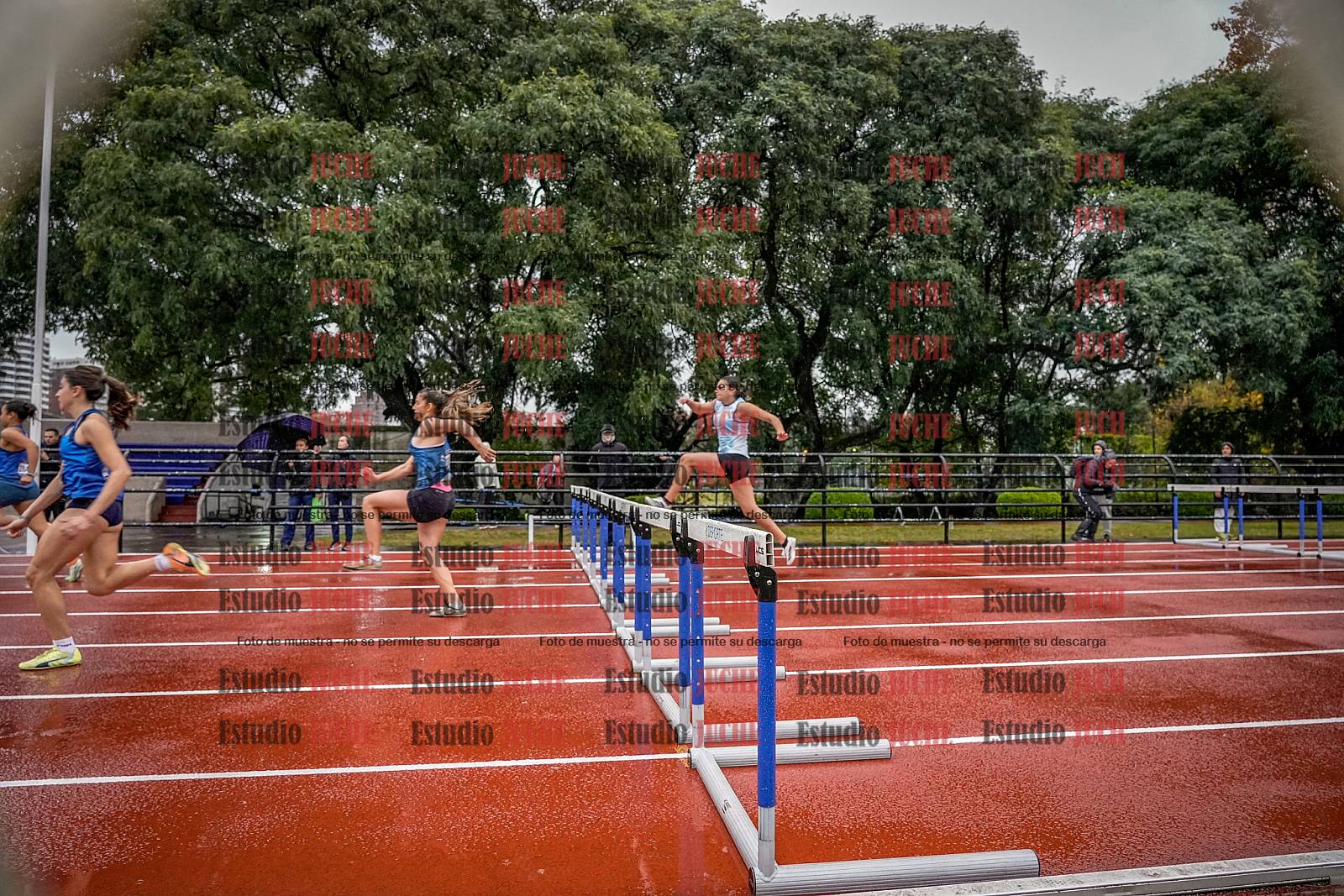 Fotos de los 100 m con vallas de mujeres - heptatlón 1