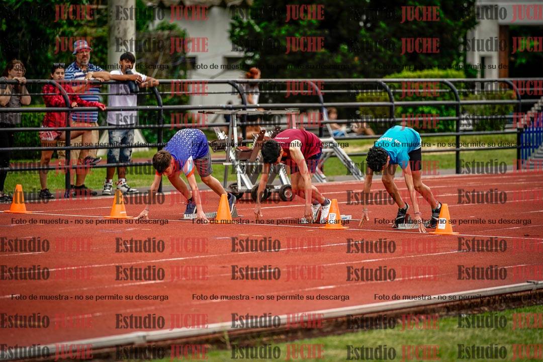 Fotos de los 80 m con vallas de varones