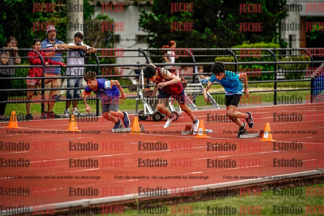Fotos de los 80 m con vallas de varones