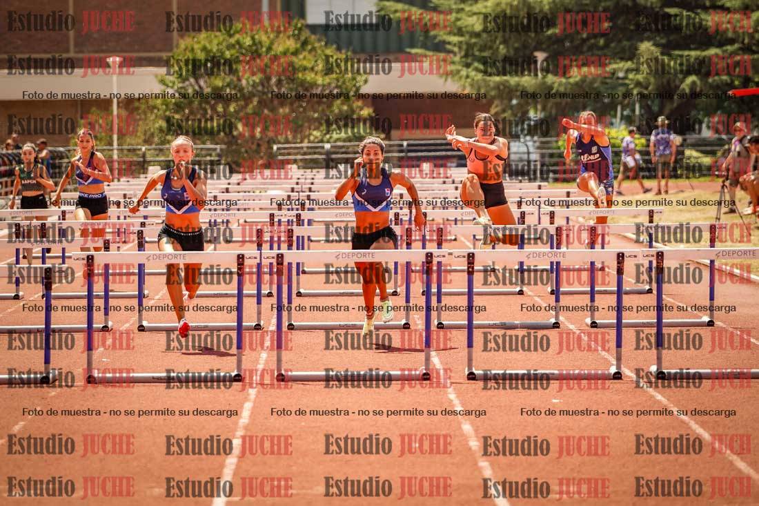 Fotos de los 100 m con vallas de mujeres