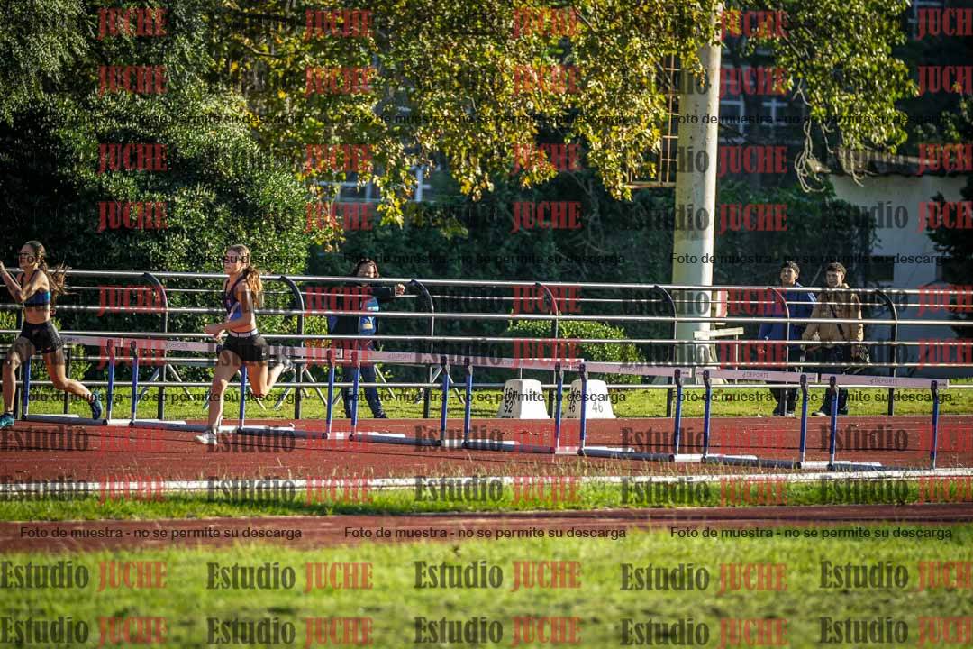 Fotos de los 295 m con vallas de mujeres