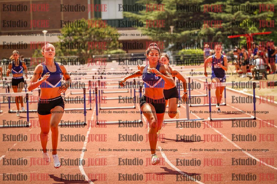 Fotos de los 100 m con vallas de mujeres