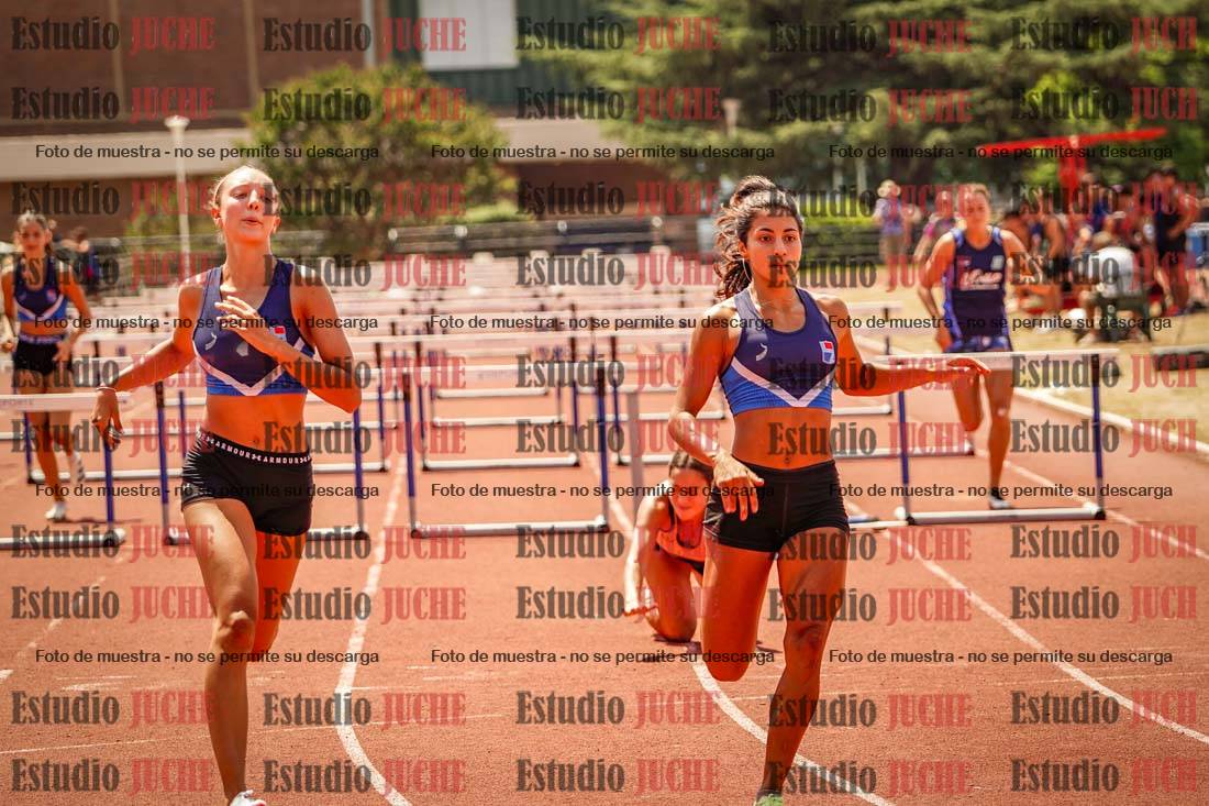 Fotos de los 100 m con vallas de mujeres