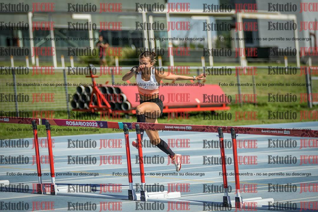 Fotos de los 100 m con vallas de mujeres