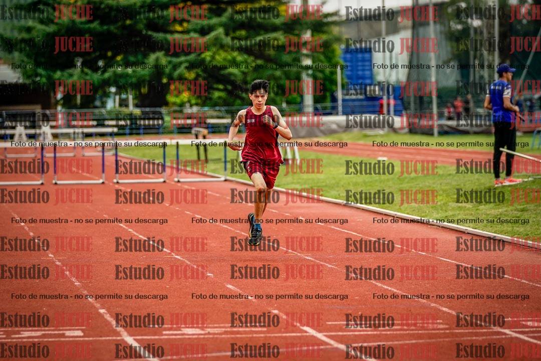 Fotos de los 295 m con vallas de varones