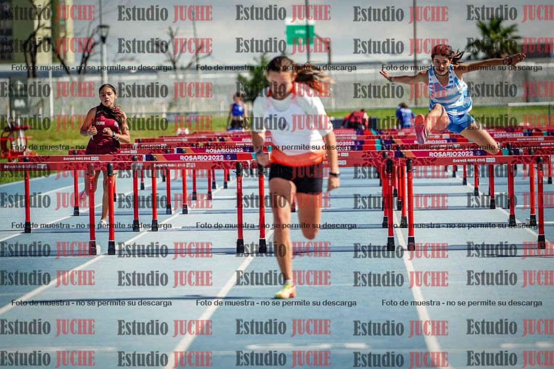 Fotos de los 80 m con vallas de mujeres