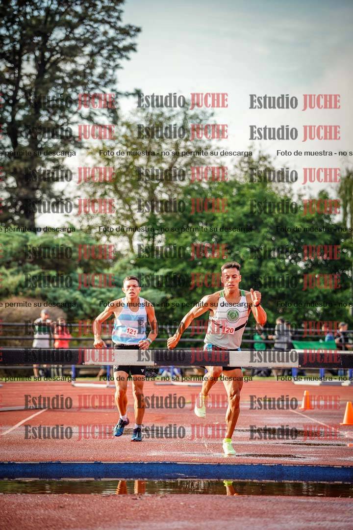 Fotos de los 3000 m con obstáculos de varones