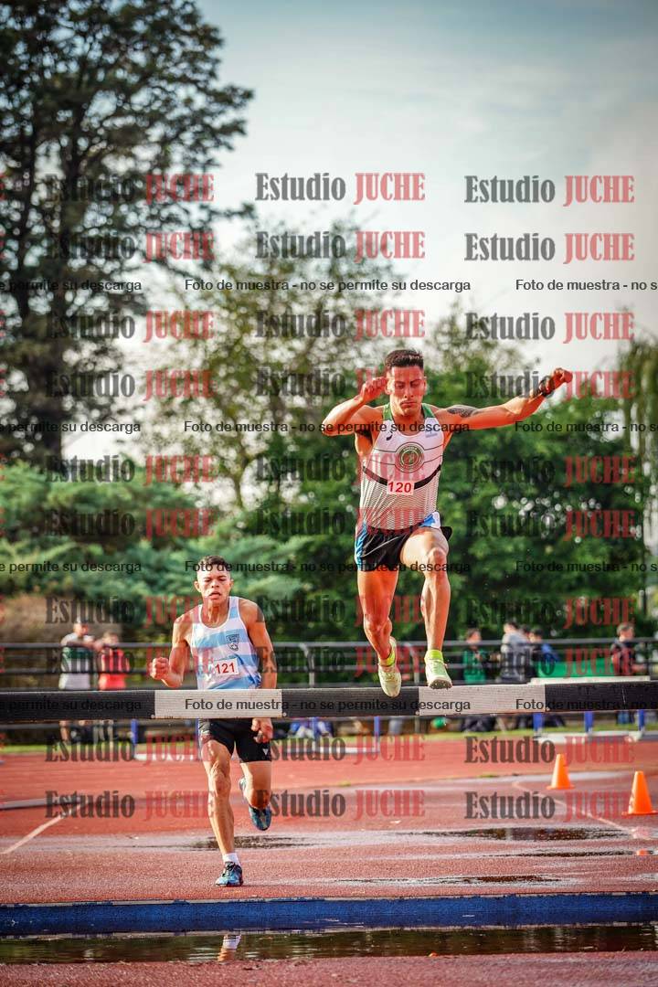 Fotos de los 3000 m con obstáculos de varones