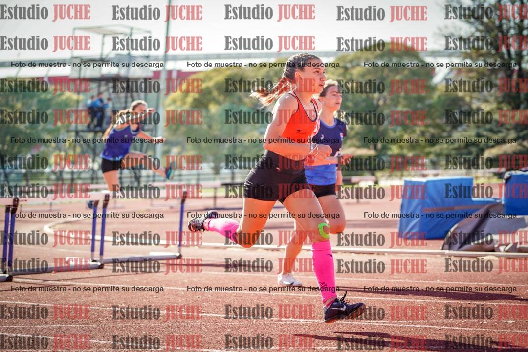 Fotos de los 295 m con vallas de mujeres