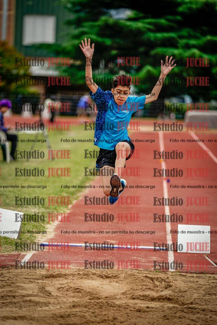 Fotos del salto en largo de varones - U14