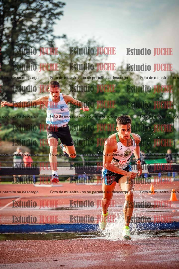 Fotos de los 3000 m con obstáculos de varones