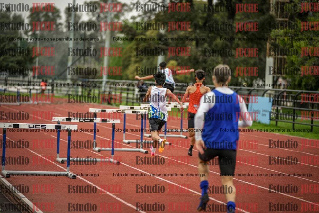 Fotos de los 295 m con vallas de varones - U16