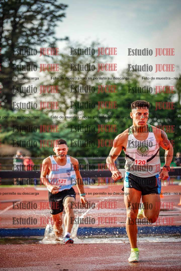 Fotos de los 3000 m con obstáculos de varones
