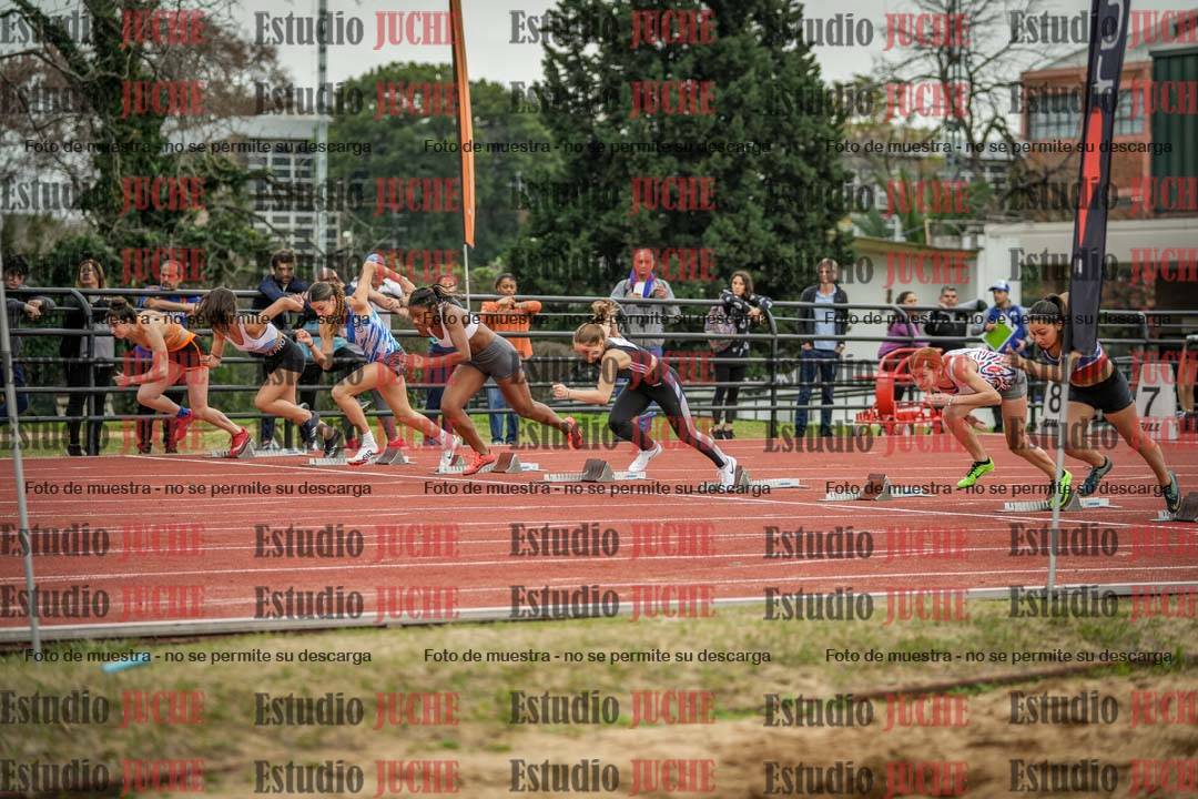 Fotos de los 100 m con vallas de mujeres