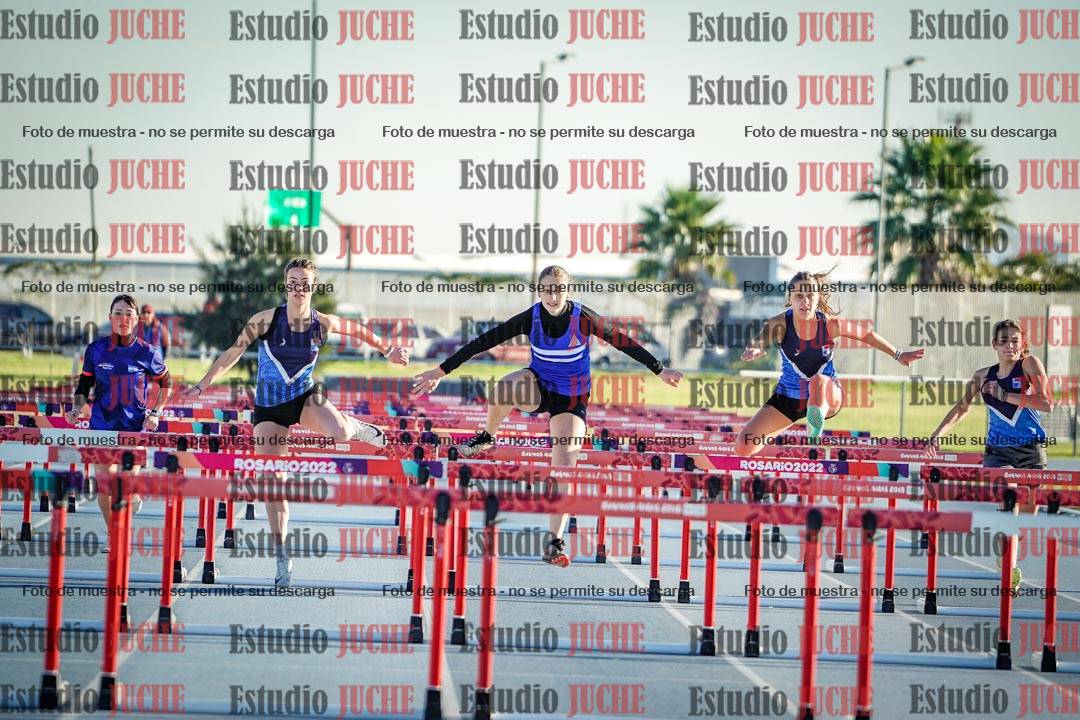 Fotos de los 100 m con vallas de mujeres