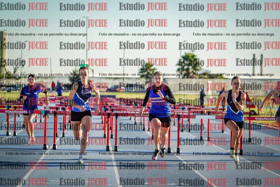 Fotos de los 100 m con vallas de mujeres