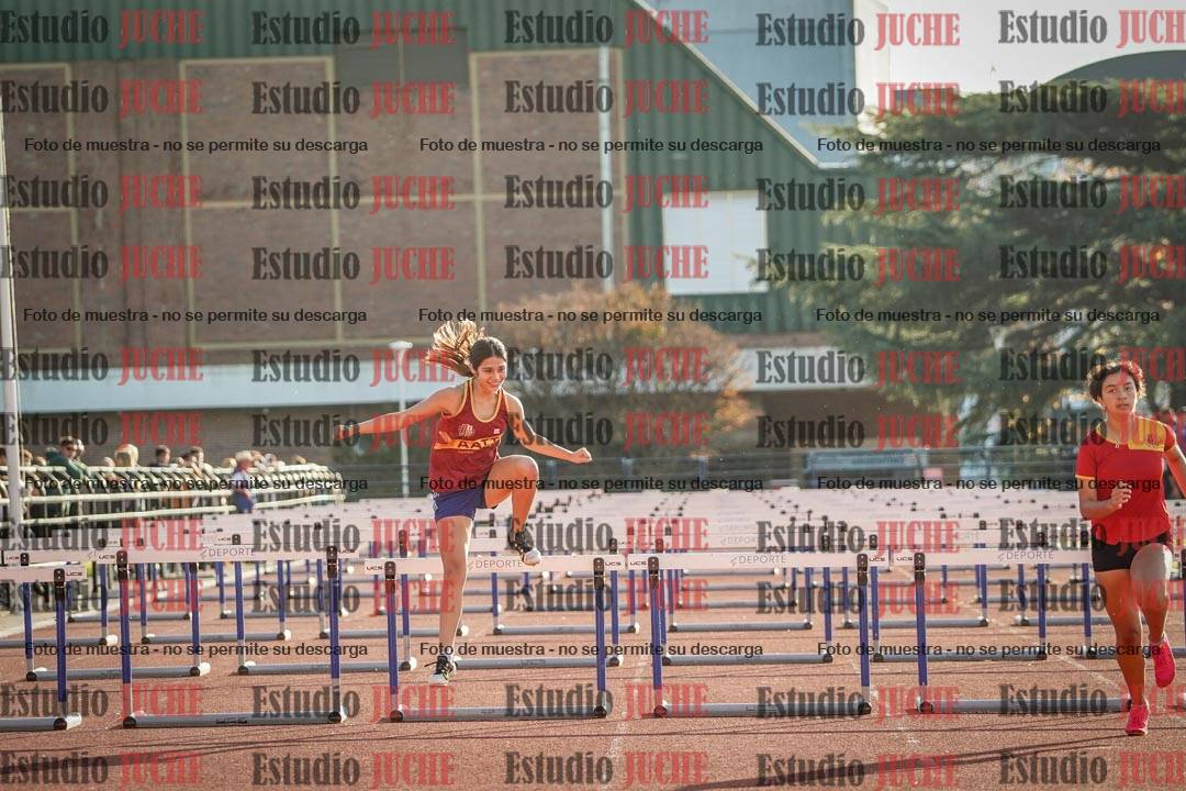 Fotos de los 100 m con vallas de mujeres - hepta 1