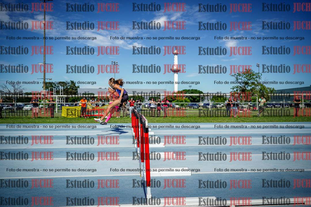 Fotos de los 100 m con vallas de mujeres