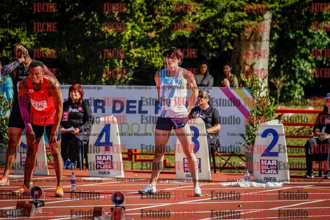 Fotos de los 100 m llanos de varones - deca 1