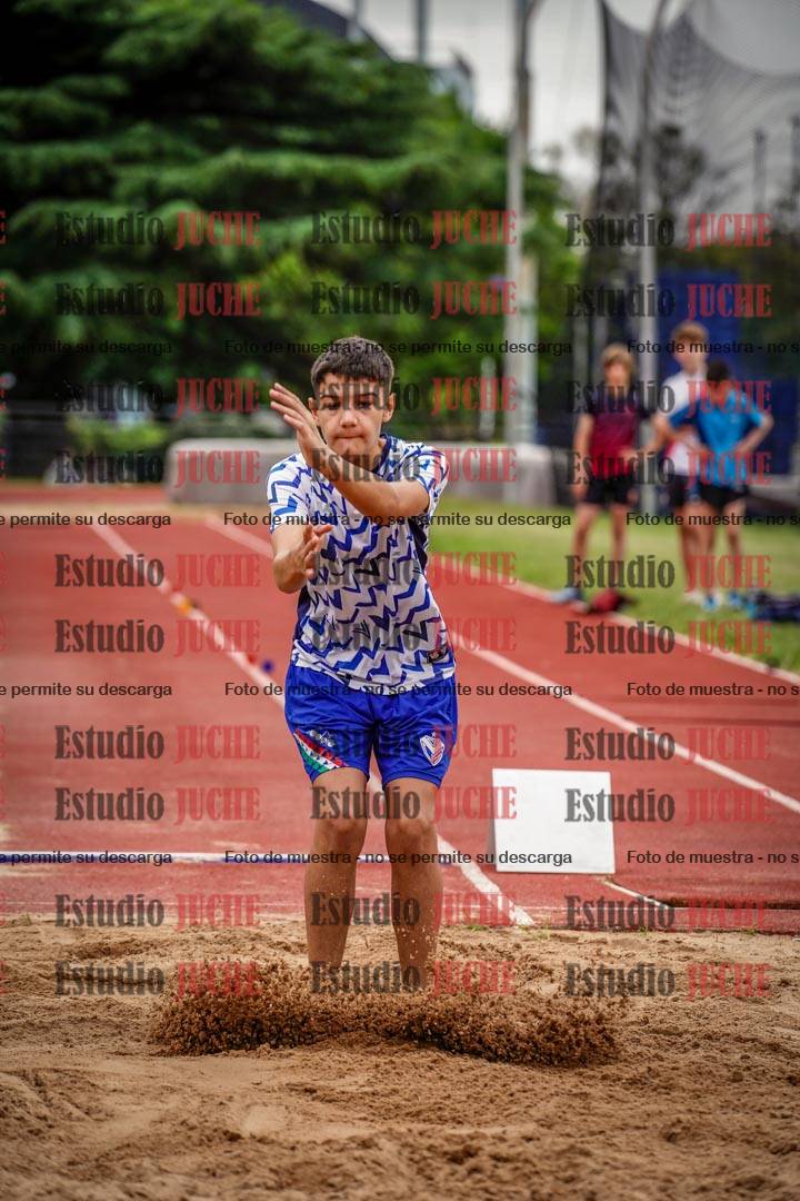 Fotos del salto en largo de varones - U14