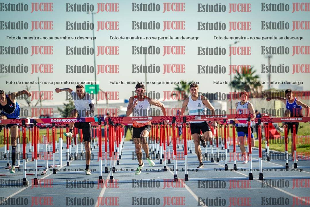 Fotos de los 110 m con vallas de varones