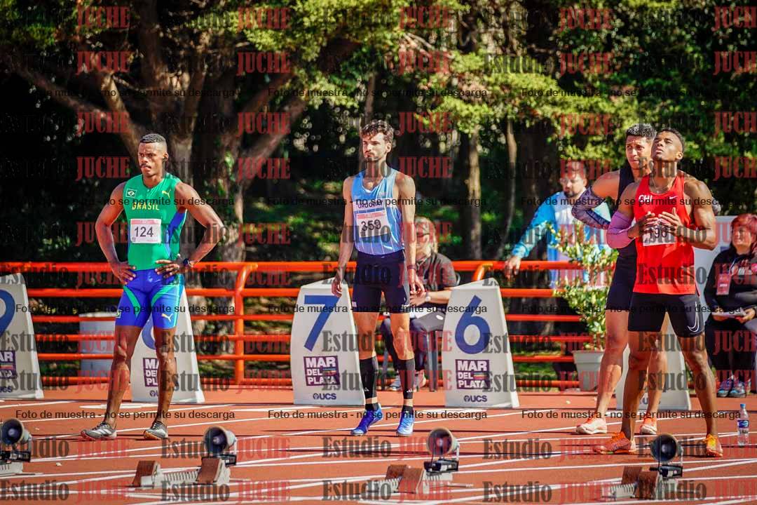 Fotos de los 100 m llanos de varones - deca 1