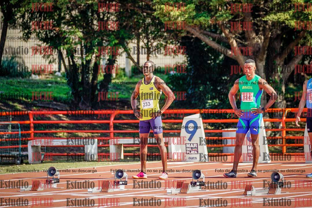 Fotos de los 100 m llanos de varones - deca 1