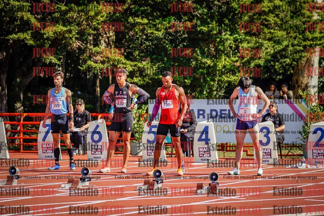 Fotos de los 100 m llanos de varones - deca 1