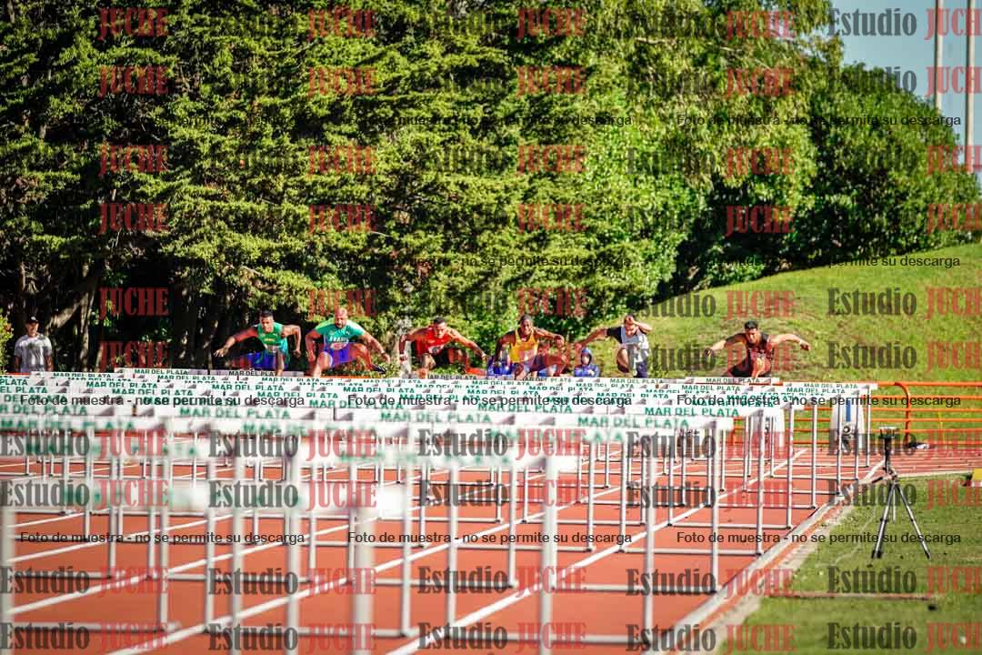 Fotos de los 100 m con vallas de varones - deca 6