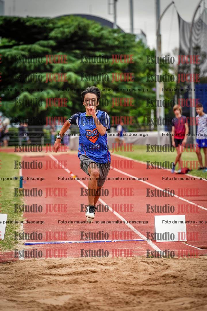Fotos del salto en largo de varones - U14