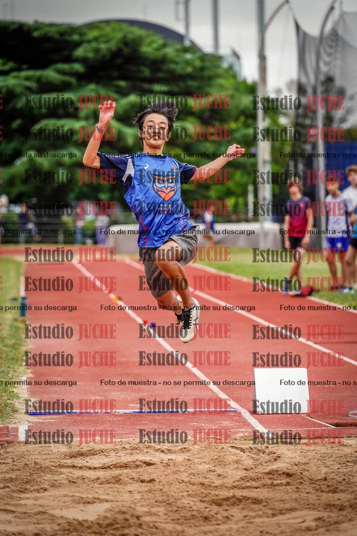 Fotos del salto en largo de varones - U14