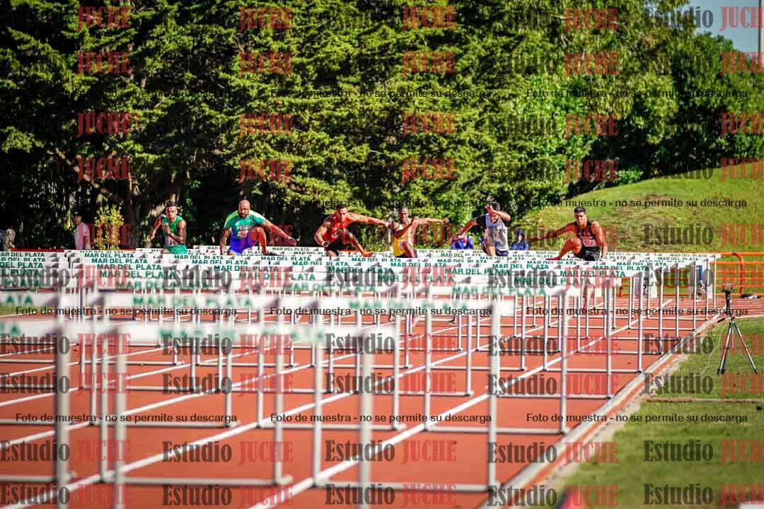 Fotos de los 100 m con vallas de varones - deca 6