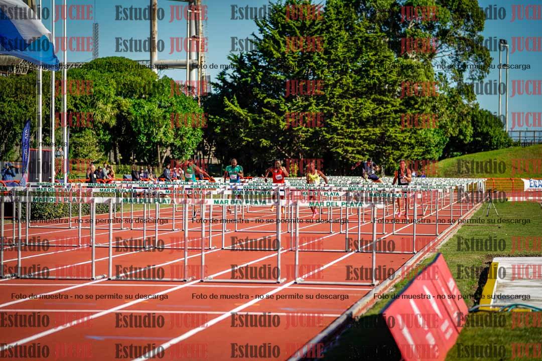 Fotos de los 100 m con vallas de varones - deca 6
