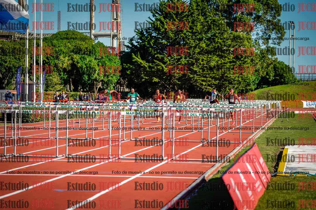 Fotos de los 100 m con vallas de varones - deca 6