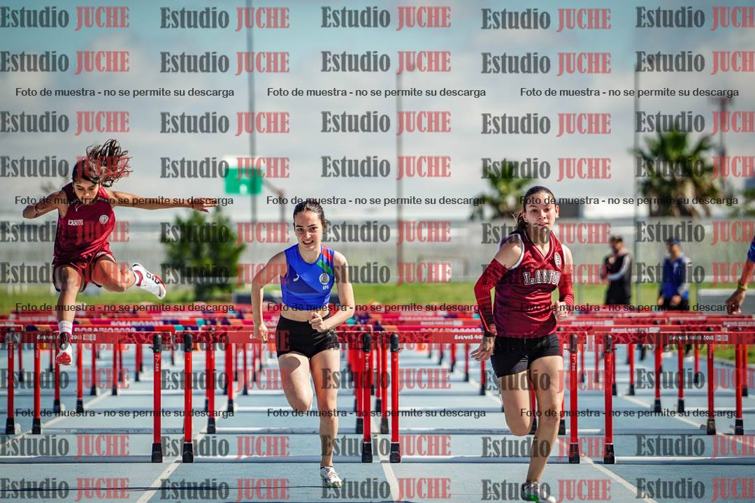 Fotos de los 80 m con vallas de mujeres