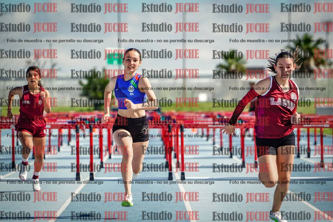 Fotos de los 80 m con vallas de mujeres