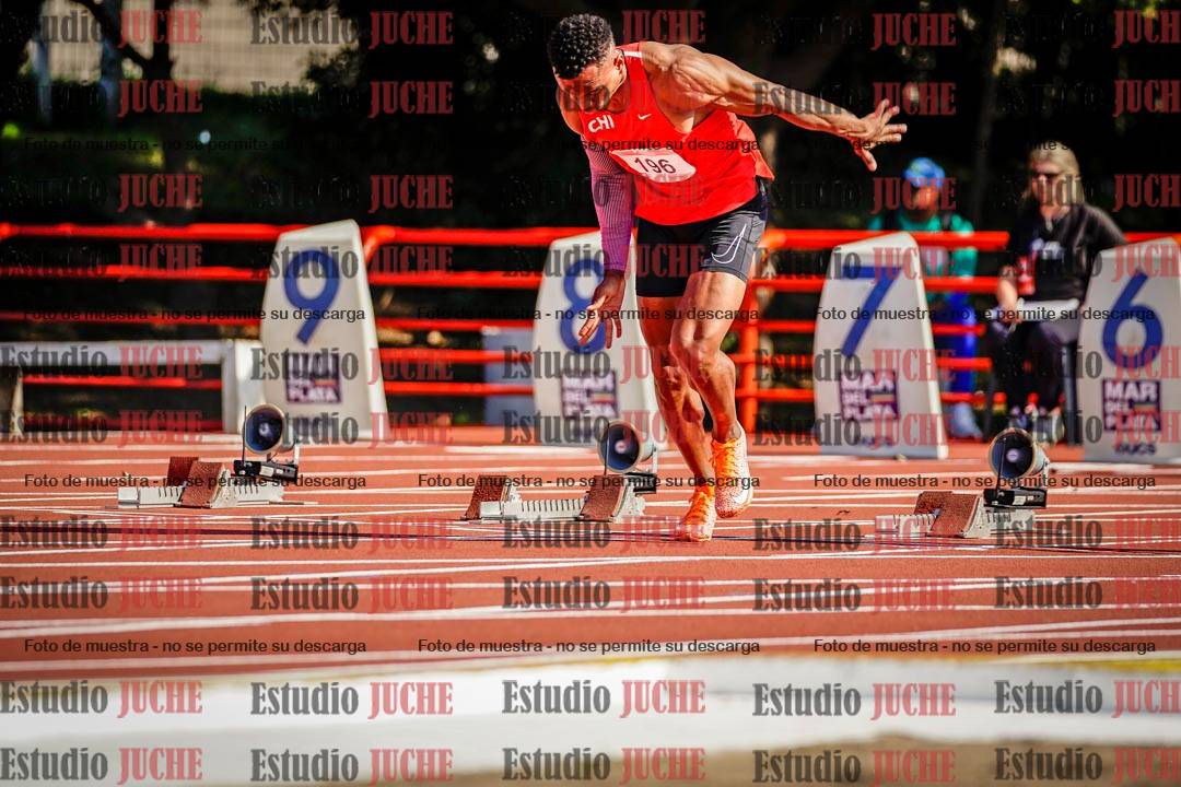 Fotos de los 100 m llanos de varones - deca 1