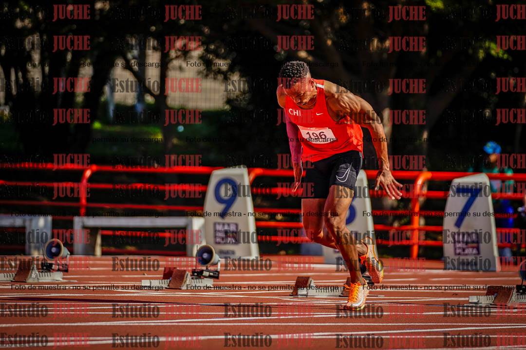 Fotos de los 100 m llanos de varones - deca 1