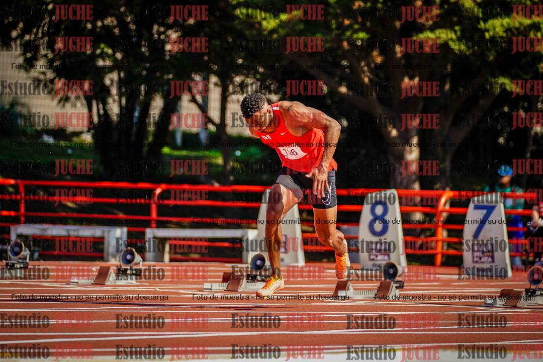 Fotos de los 100 m llanos de varones - deca 1