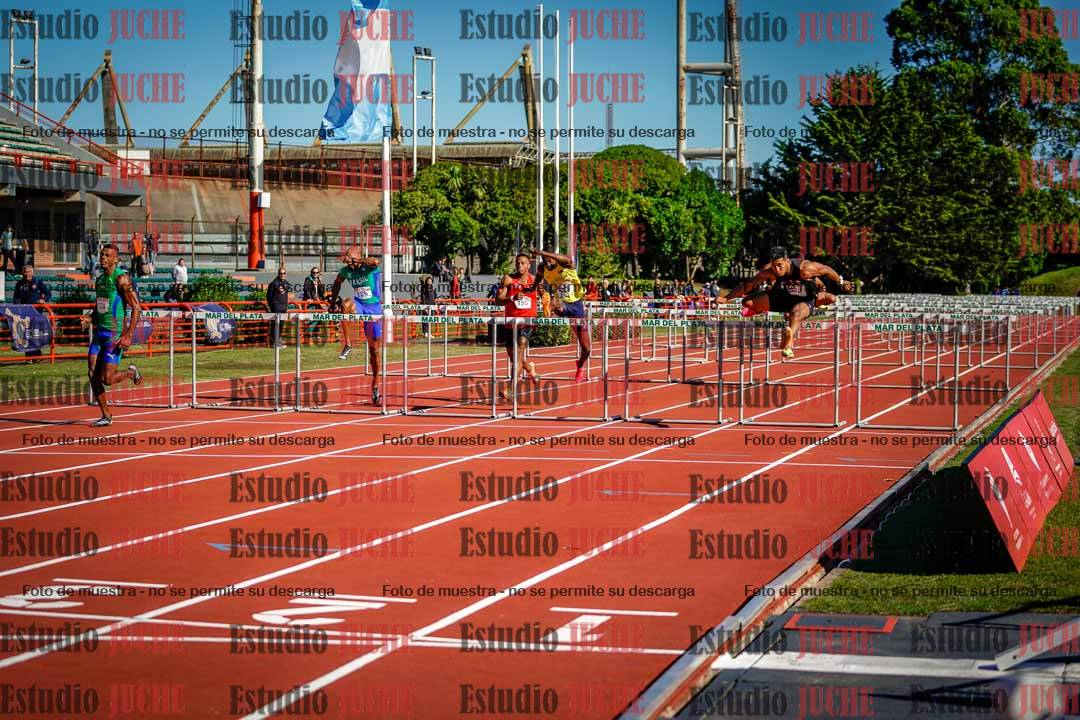 Fotos de los 100 m con vallas de varones - deca 6