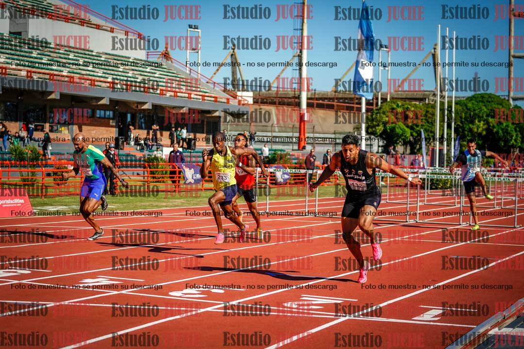 Fotos de los 100 m con vallas de varones - deca 6