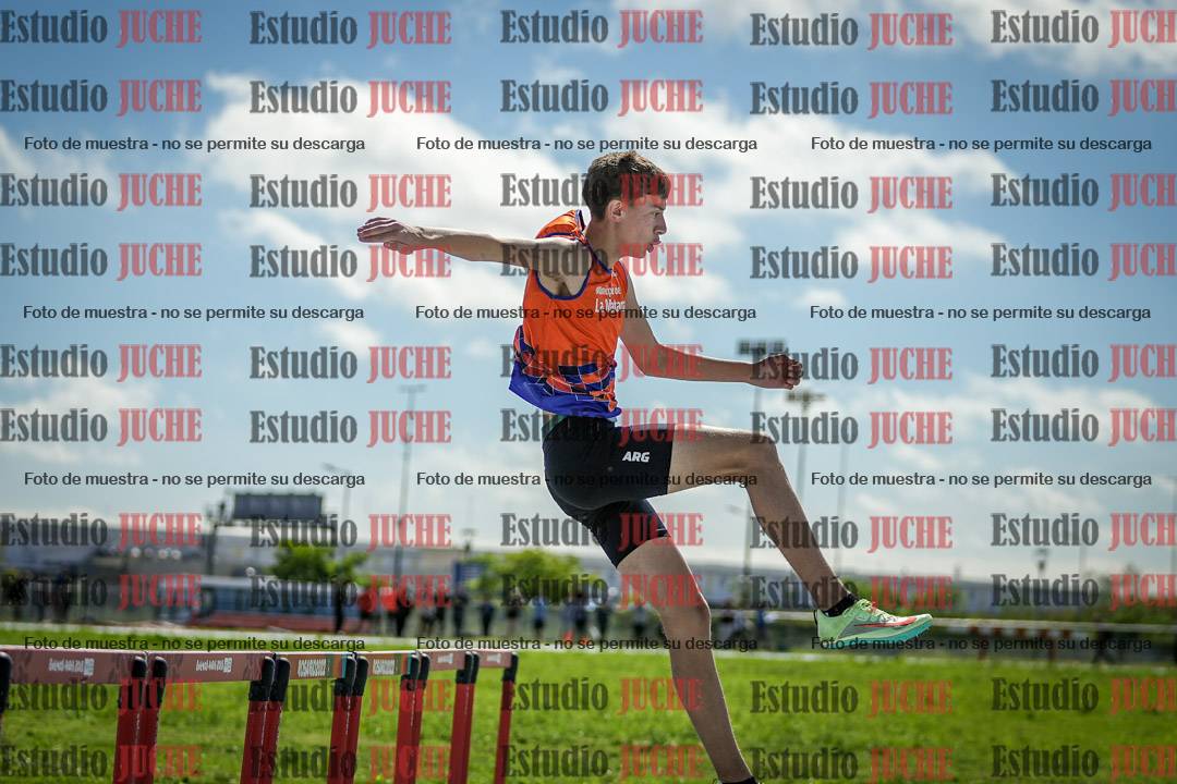 Fotos de los 80 m con vallas de varones