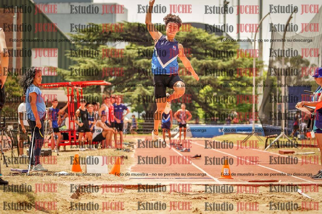Fotos del salto en largo de varones