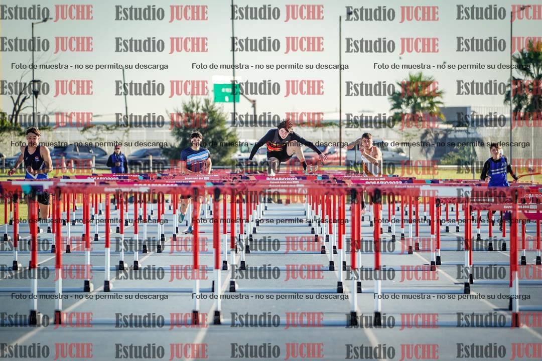 Fotos de los 110 m con vallas de varones
