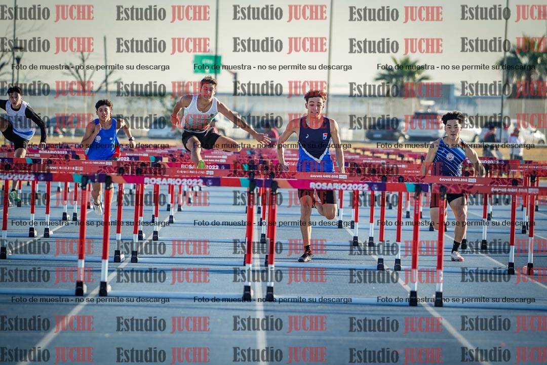 Fotos de los 110 m con vallas de varones